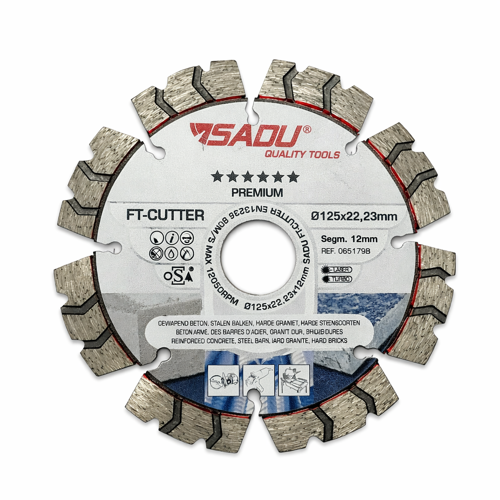 SADU Diamond Cutting Disc – FT-Cutter - 22.23 mm bore - Concrete cutting