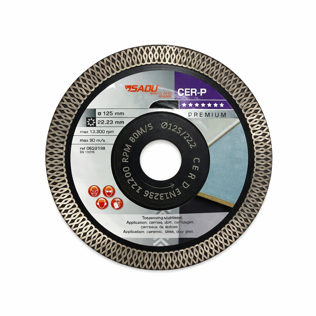 SADU Diamond Tile Cutting Disc – CER-P – 22.23 mm Bore – Tile & Ceramic Cutting