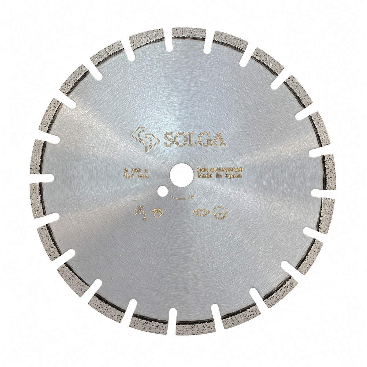 SOLGA High-Abrasion Asphalt Floor Saw Diamond Blade 25.4 mm bore - For Asphalt Cutting