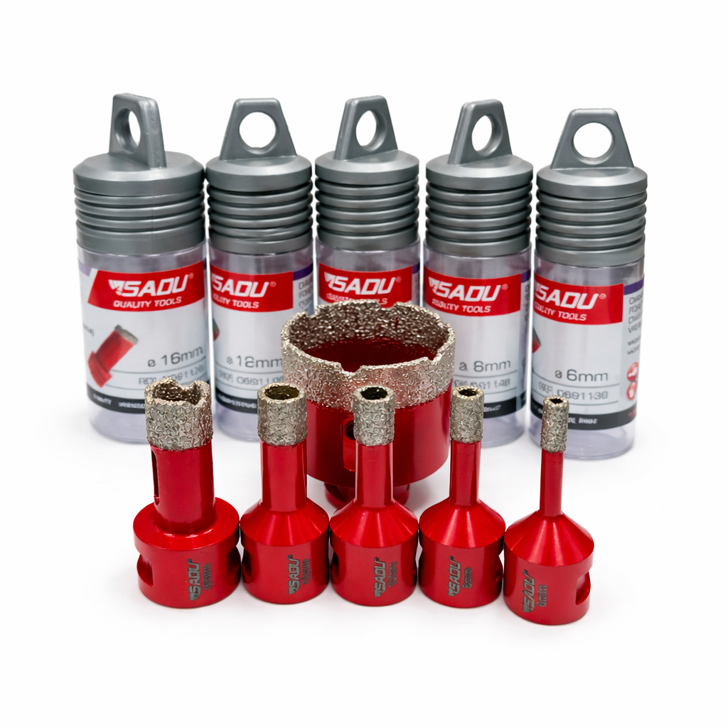 SADU Brazed Diamond Tile Drill – Dry – M14 – 60 mm length - Tile & Ceramic Drilling