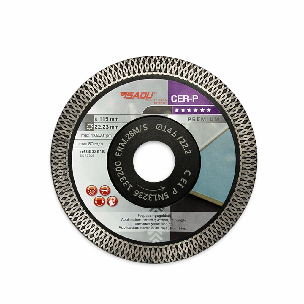 SADU Diamond Tile Cutting Disc – CER-P – 22.23 mm Bore – Tile & Ceramic Cutting