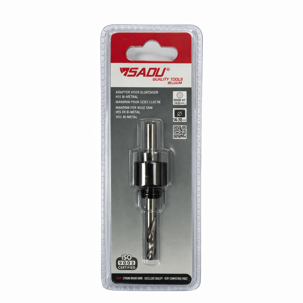 SADU Hole Saw Arbor – 1/4" Round – 6 – 30 mm Hole Saws