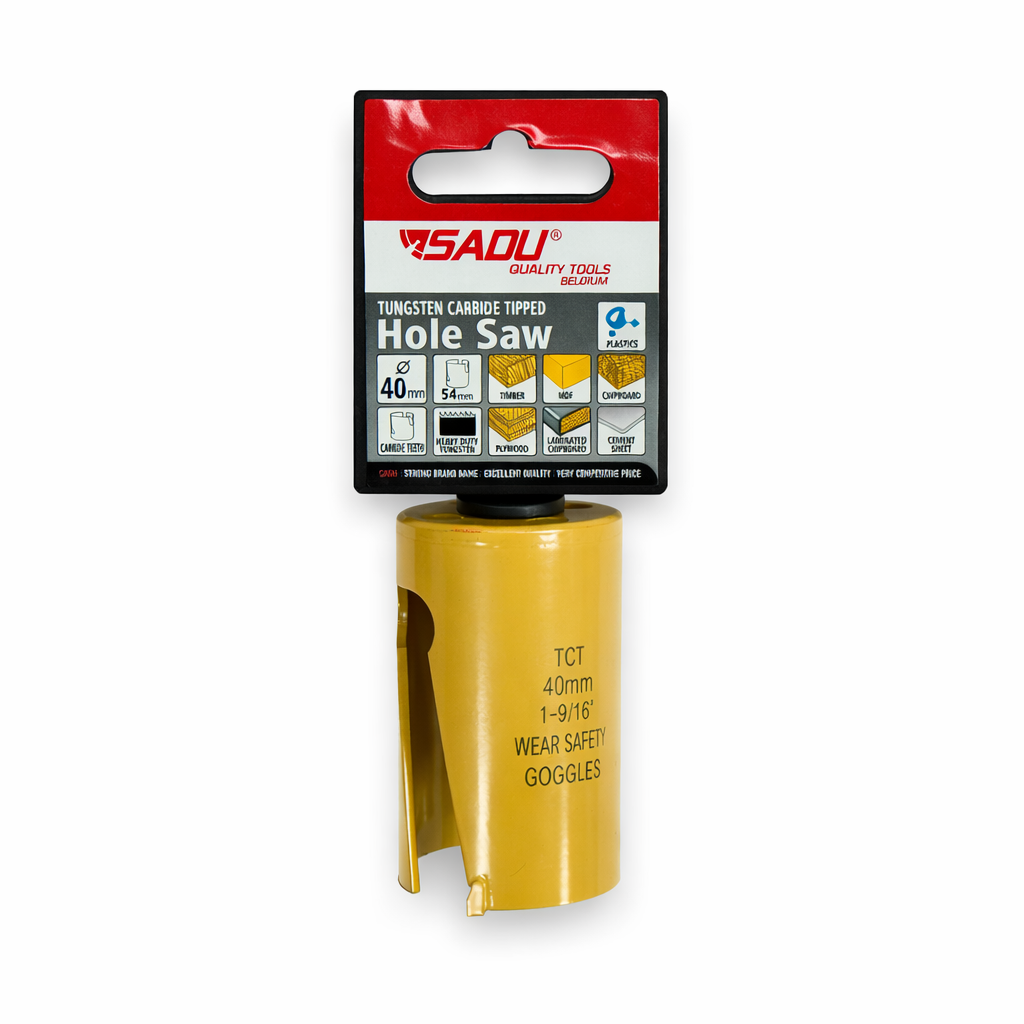 SADU TCT Carbide Hole Saw – Heavy Duty Metal & Construction Cutting