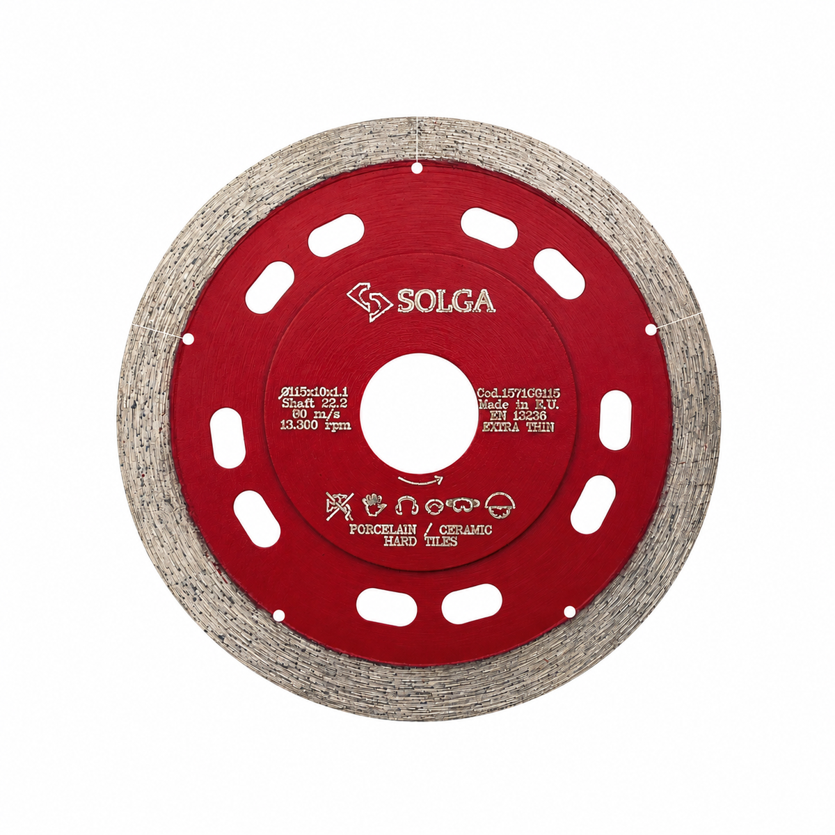 SOLGA Extra-Thin Diamond Blade for Tile & Porcelain – 115 mm